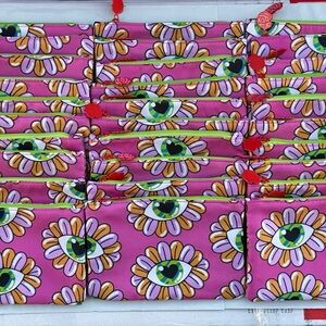 30 Ipsy Glam Cosmetic / Makeup Bag ~ June 2025 ~ Pink Flower Eye Bag